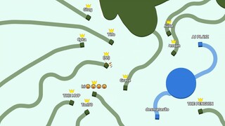 Paper.io 2 [Teams] Map Control: 100.00%