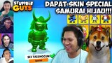 Reaksi ACI GameSpot & Obit Mendapatkan Skin Special Samurai Hijau | Stumble Guys Indonesia