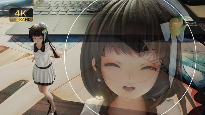 【泠鸢MMD/实景合成】突破次元壁！把鸟抓出来并让她给我跳支舞嘻嘻