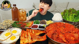 ASMR MUKBANG 집밥 직접 만든 김치찌개 계란후라이 생선구이 먹방! Kimchi-jjigae Korean Home Meal EATING REAL SOUND!