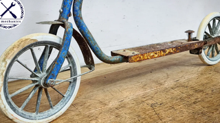 Broken Rusty Oldtimer Scooter - การฟื้นฟู