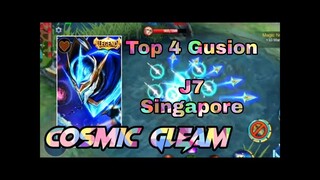 Top 4 Singapore Gusion J7 of RRQ I Cosmic Gleam Skin I Full Gameplay