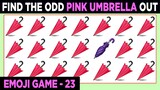 Pink Umbrella Odd Emoji One Out Emoji Game  23 | Find The Odd Emoji One Out | Spot The Difference
