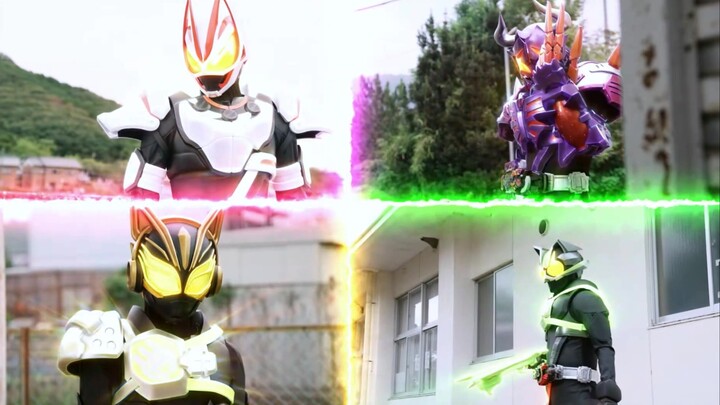 Momen transformasi super membara di Kamen Rider