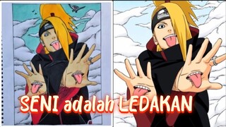 gambar deidara akatsuki,kang bom 💥🔥villain dari serial:NARUTO SHIPPUDEN