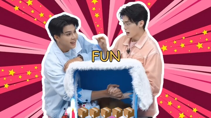 Fortpeat play guess what's in the box 📦 but holding hands is also important | #bossnoeul #fortpeat