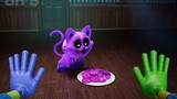 【Animasi Waktu Bermain Poppy】Mukbang Kucing Mengantuk