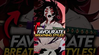 Ranking My Top 3 Favorite Breathing Styles! Demon Slayer Hashira Training Arc #shorts #demonslayer