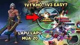 Tốp Mỡ | LAPU LAPU MÙA 20: 1V1 THÌ KHÓ CHỨ 1V3 CỰC DỄ??? | MLBB