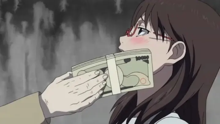 I didn't accept it at first, but it's too much to give! Girl paper bought by money in anime