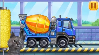 Build a House, Car Wash   fun truck games for kids Part 2