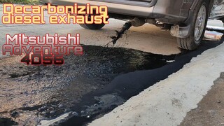 Decarbonizing exhaust of diesel engine | Mitsubishi adventure tambutso |Kuda Grandia Grandia exhaust