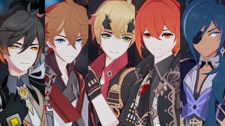 [Genshin Impact MMD] Tivat F5 male team is in place