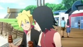 Boruto Dan Sarada Makan Cumi