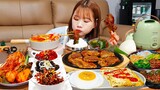 🍱14찬집밥+갓지은밥🍚 한식밥상 땡길땐 LA갈비,꽃게된장찌개에 모듬나물비빔밥으로 마무리😋(혼술휴무) KOREANFOOD MUKBANG ASMR EATINGSHOW REALSOUND