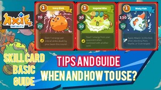 Axie Infinity Tips - Paano gamitin ng tama ang mga skill cards ng ABP | ABP Skill Card Guide