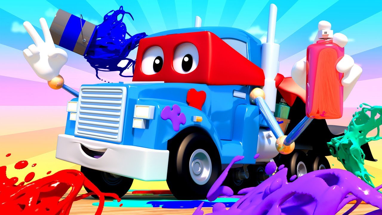 Carl Si Truk Super 🚚 ⍟ Truk Grafiti - truk kartun untuk anak-anak  Indonesian Cartoons for Kids - Bilibili