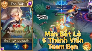 Cận Cảnh Best Hayate Bắt Lẻ 5 Thành Viên Team Bạn Ăn Megakill Cực Hay - Top Elsu - Liên Quân Mobile