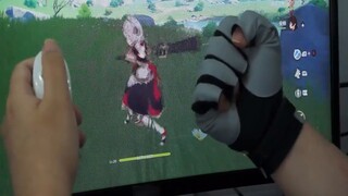 [ Genshin Impact ] Penayangan perdana dunia! Mainkan Genshin Impact dengan Data Gloves!