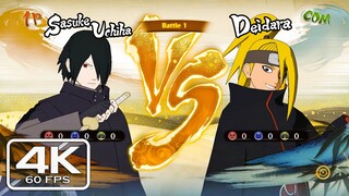 Sasuke Vs Deidara Gameplay - Naruto Storm 4 Next Generations (4K 60fps)