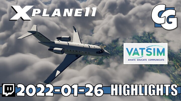 VATSIM + CL650 Highlights - Manchester NH to Toronto