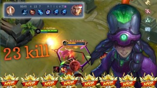 23 Kill.Harley Venom HACK DAMAGE❓BUILD TOP 1 GLOBAL TERSAKIT 2023~MLBB