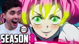 *NEW* Demon Slayer SEASON 3 TRAILER REACTION!