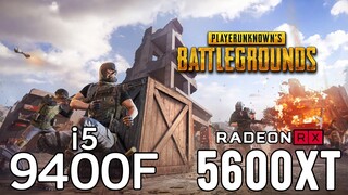 PUBG on i5 9400F + RX 5600 XT 1080p, 1440p benchmarks!