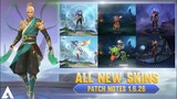 PATCH NOTES 1.6.26 UPDATED PART 1 | GUSION NEW SKIN | LESLEY COLLECTOR | HAYABUSA EPIC SKIN