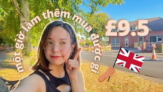 Du Học Anh 🇬🇧 | Đi siêu thị với 9.5 bảng | Shopping for food with £9.5 | HeySunnie!