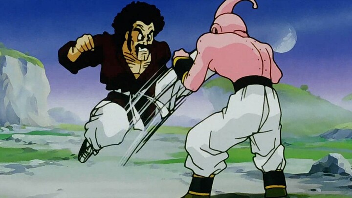 Dragon Ball: Satan's defense is at the maximum level. He was punched and kicked by Majin Buu but sti