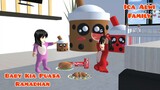 Baby Kia Batal Puasa Ramadhan Pertama | Ica Alwi Family Vlog | Drama Sakura School Simulator