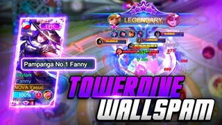 FANNY TOWER DIVE WALLSPAM = SAVAGE?! | TOP PHILIPPINES FANNY | MLBB