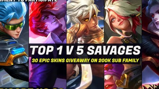 KOMPILASI SAVAGE TER EPIC MOBILELEGEND 🔥