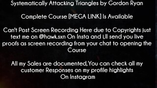 Systematically Attacking Triangles by Gordon Ryan Course download