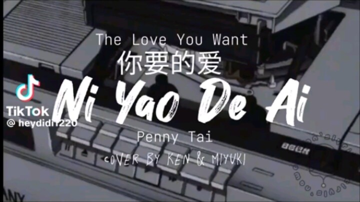Ni Yao De Ai (full lyrics ) by Penny Tai __cover by Ken and Miyuki