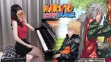 Naruto Shippuuden OP7「Toumei Datta Sekai」Ru's Piano Cover | 🐸Jiraiya x 🍥Naruto Theme