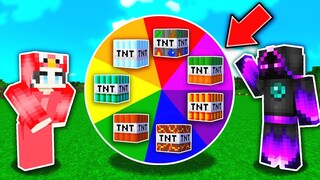 THỬ THÁCH VÒNG QUAY TNT *NGUY HIỂM* 🎯💣 - QUÁ NHIỀU TNT TRONG MINECRAFT CÙNG JAKI