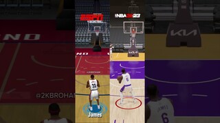 LeBron James, First 2K Game vs NBA 2K23