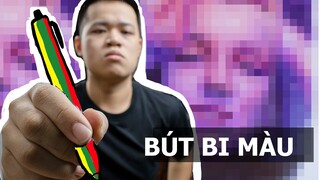 Thử vẽ bút bi màu ?