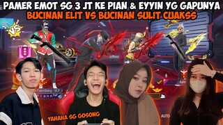 BUCINAN FF ELIT VS BUCINAN FF SULIT! ANDRA & RATU PAMERIN SG 3 JT DIDEPAN PIAN & EYYIN YG GAPUNYA🤣