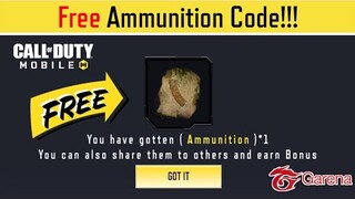 FREE "Ammunition Code" for Forbidden Weapon (Garena) | COD MOBILE