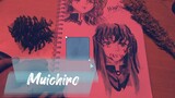 drawing+ coloring muichiro from demon slayer