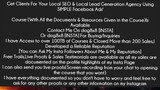 Get Clients For Your Local SEO & Local Lead Generation Agency Using SIMPLE Facebook Ads' Course Down
