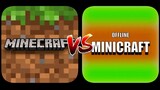 Minecraft PE VS Offline Minicraft