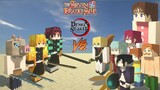 demon slayer,kimetsu no yaiba VS Seven Deadly Sins - MVS GAMER Minecraft Battle