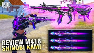 REVIEW M416 TERBAIK SHINOBI KAMI! BISA KELUAR ANGIN TORNADO! - PUBG MOBILE