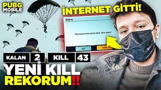 Yeni KİLL REKORUMU KIRDIM !! TEK BAŞIMA 43 KİLL 🤯 İNTERNET GİTTİ Pubg Mobile