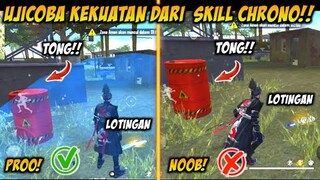 EKSPERIMENT ❗UJI COBA KEKUATAN SKILL KARAKTER CHRONO!!! | FREE FIRE BATLEGROUND