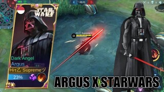 ARGUS DARTH VADER SKIN SCRIPT STAR WARS FULL EFFECTS VOICE - NEW PATCH | MLBB